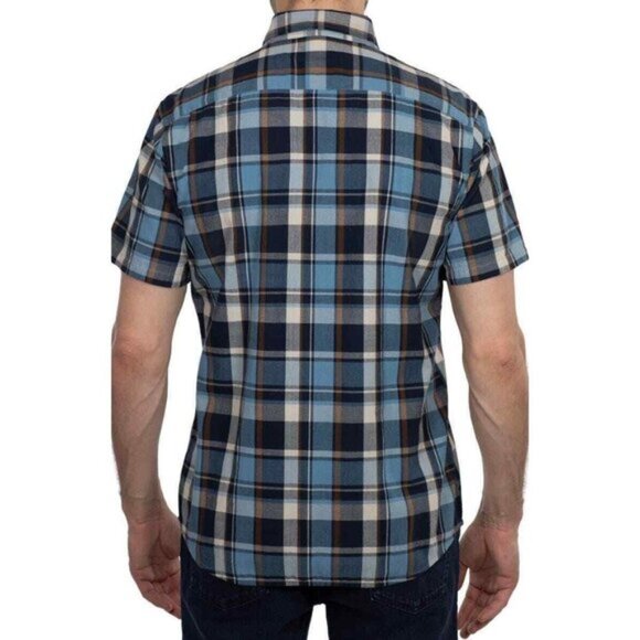 Slate &Stone Plaid Short Sleeve Shirt Size S - Picture 2 of 2